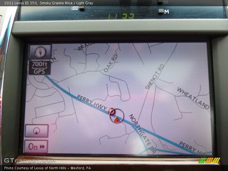 Smoky Granite Mica / Light Gray 2011 Lexus ES 350