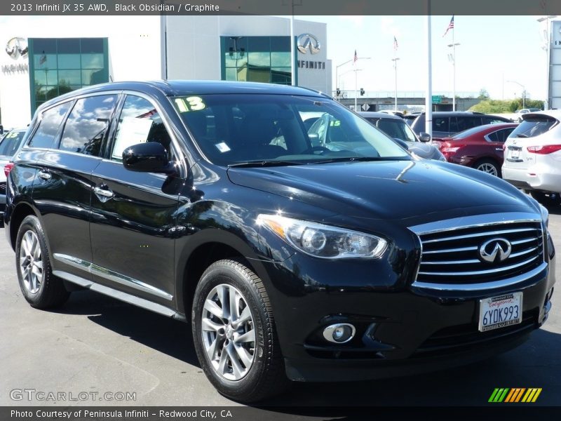 Black Obsidian / Graphite 2013 Infiniti JX 35 AWD