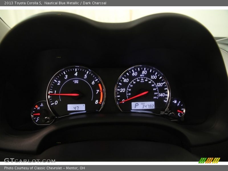 Nautical Blue Metallic / Dark Charcoal 2013 Toyota Corolla S