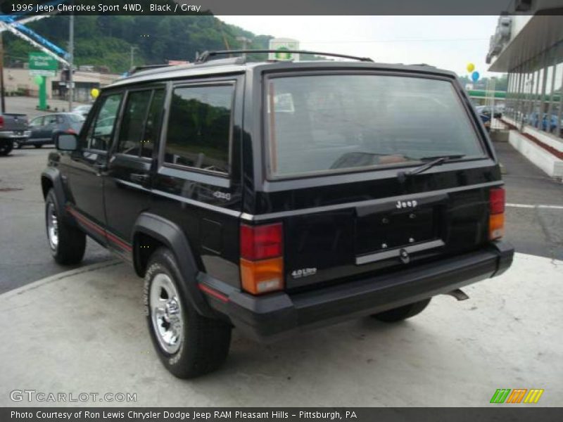 Black / Gray 1996 Jeep Cherokee Sport 4WD