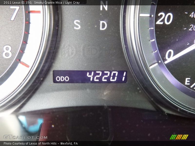 Smoky Granite Mica / Light Gray 2011 Lexus ES 350