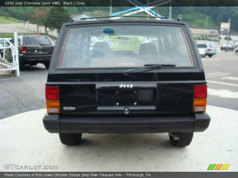 Black / Gray 1996 Jeep Cherokee Sport 4WD