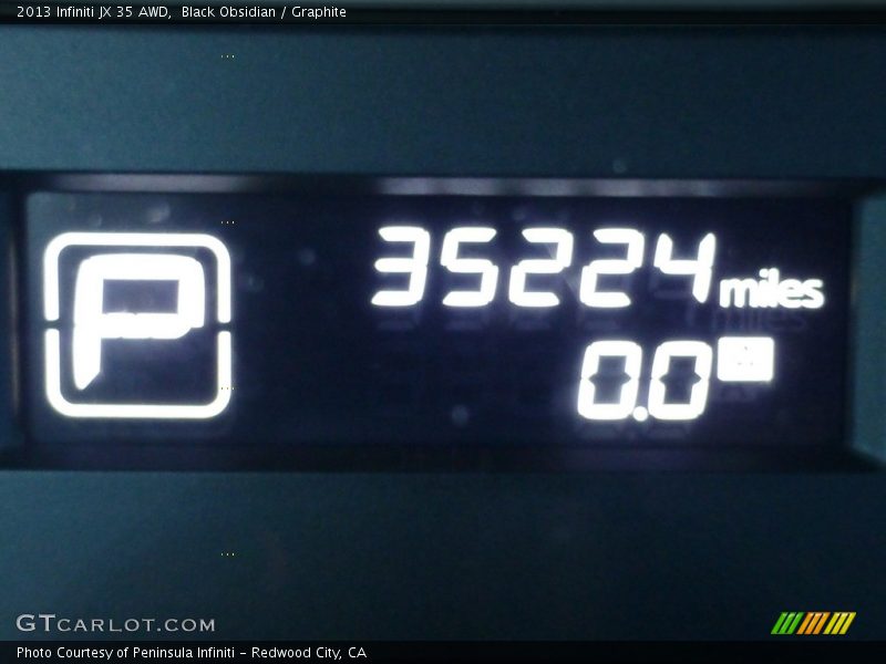 Black Obsidian / Graphite 2013 Infiniti JX 35 AWD