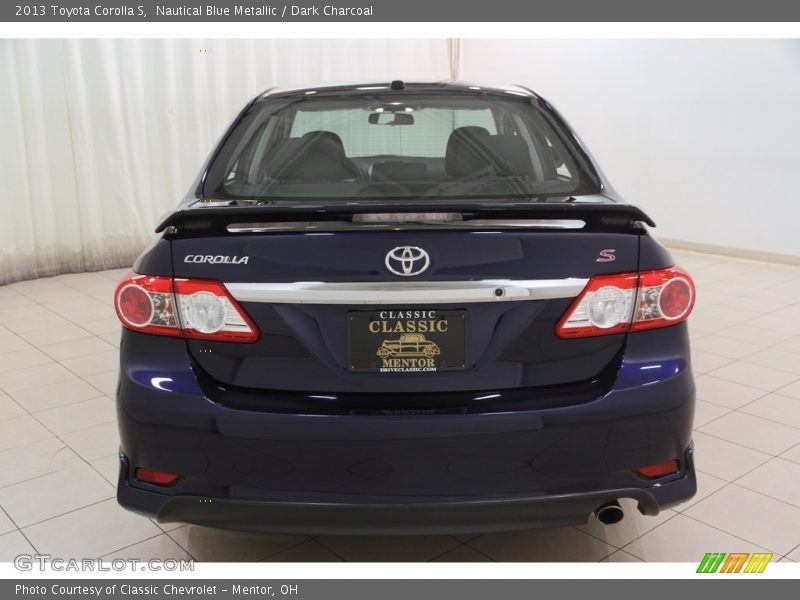 Nautical Blue Metallic / Dark Charcoal 2013 Toyota Corolla S
