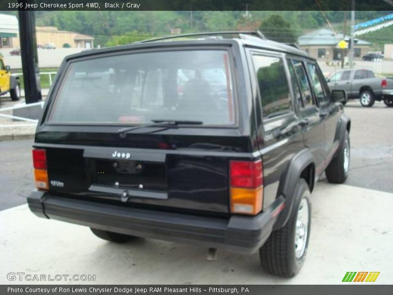 Black / Gray 1996 Jeep Cherokee Sport 4WD
