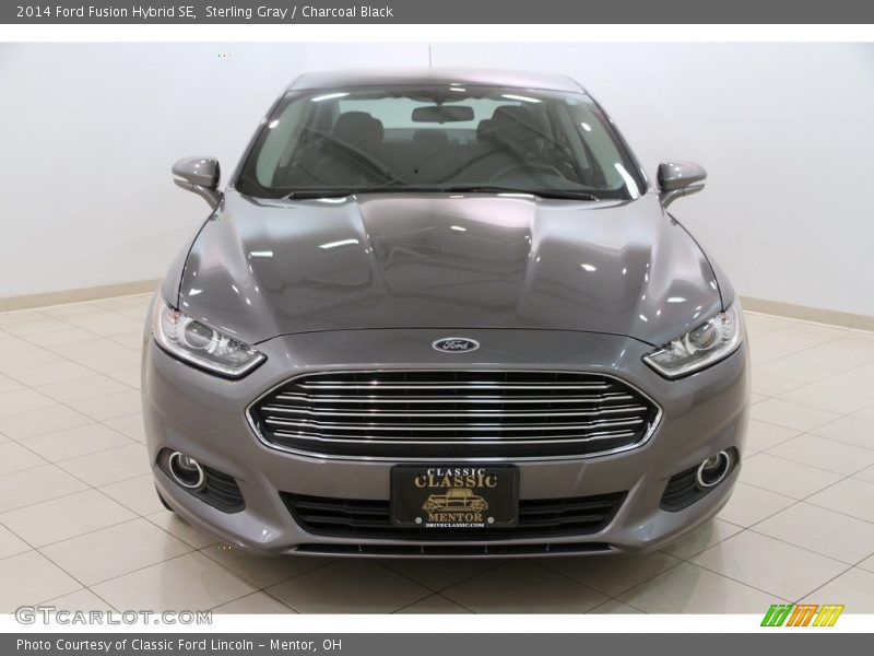 Sterling Gray / Charcoal Black 2014 Ford Fusion Hybrid SE