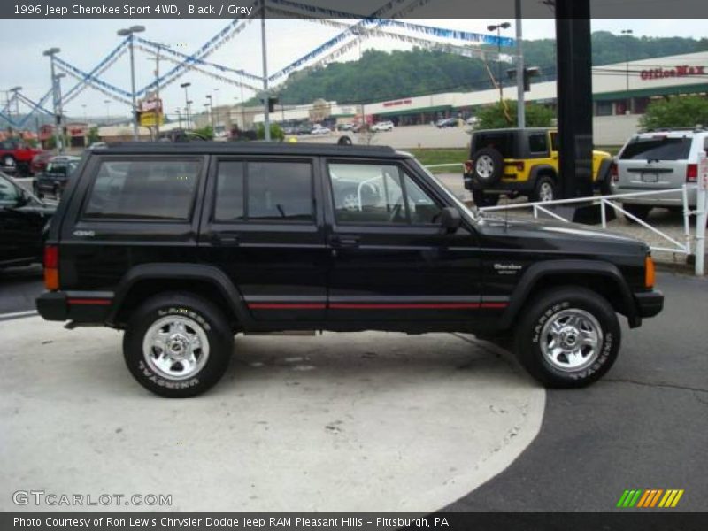 Black / Gray 1996 Jeep Cherokee Sport 4WD