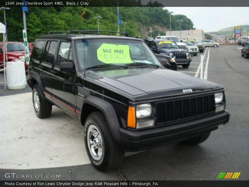 Black / Gray 1996 Jeep Cherokee Sport 4WD