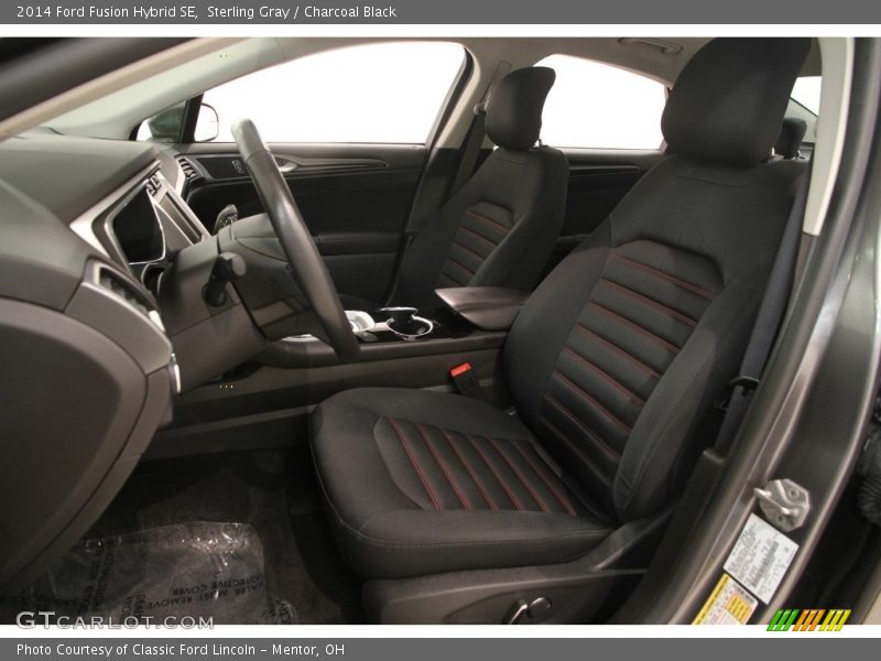 Sterling Gray / Charcoal Black 2014 Ford Fusion Hybrid SE