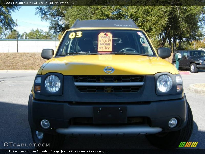 Solar Yellow / Gray 2003 Nissan Xterra XE V6