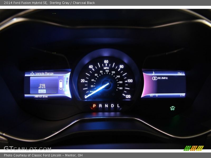 Sterling Gray / Charcoal Black 2014 Ford Fusion Hybrid SE