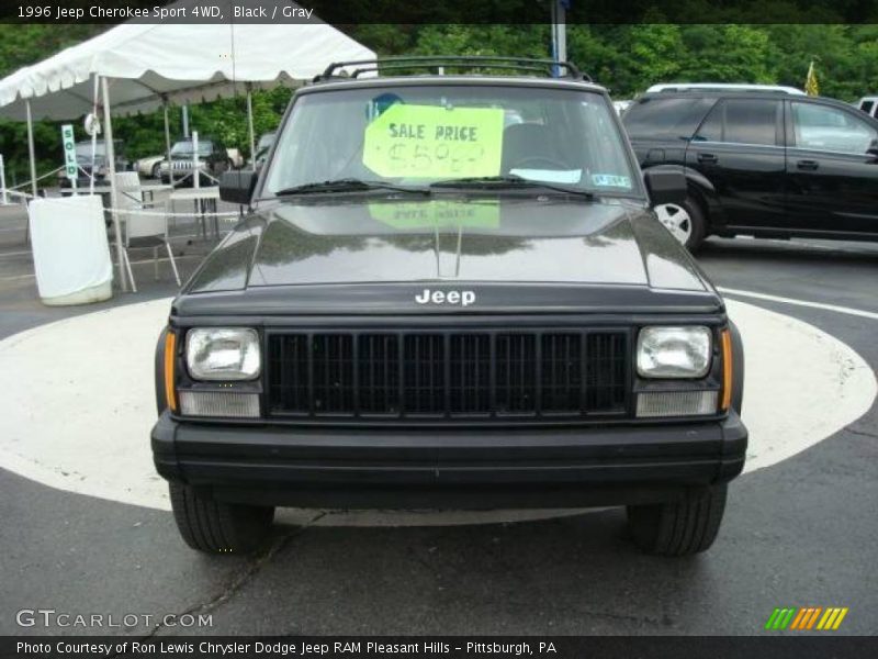 Black / Gray 1996 Jeep Cherokee Sport 4WD