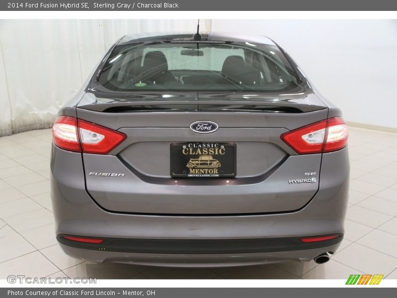 Sterling Gray / Charcoal Black 2014 Ford Fusion Hybrid SE