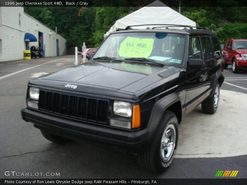 Black / Gray 1996 Jeep Cherokee Sport 4WD