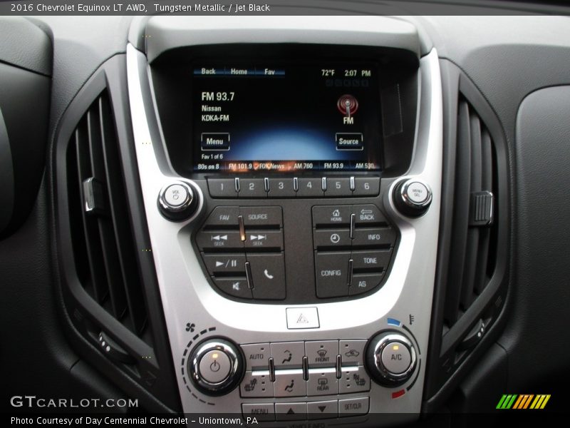Tungsten Metallic / Jet Black 2016 Chevrolet Equinox LT AWD