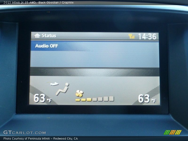 Black Obsidian / Graphite 2013 Infiniti JX 35 AWD