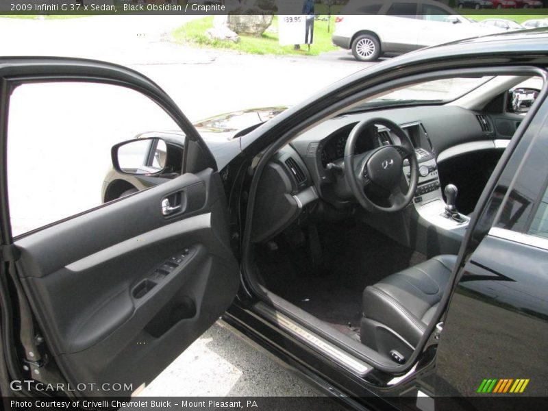 Black Obsidian / Graphite 2009 Infiniti G 37 x Sedan