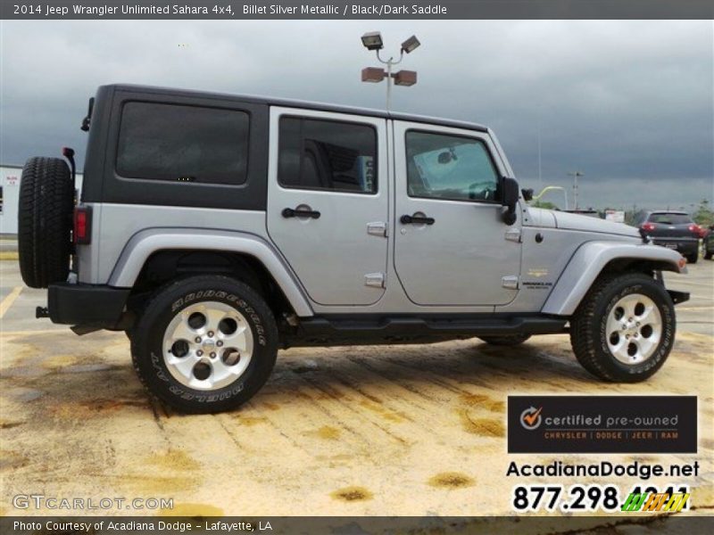 Billet Silver Metallic / Black/Dark Saddle 2014 Jeep Wrangler Unlimited Sahara 4x4