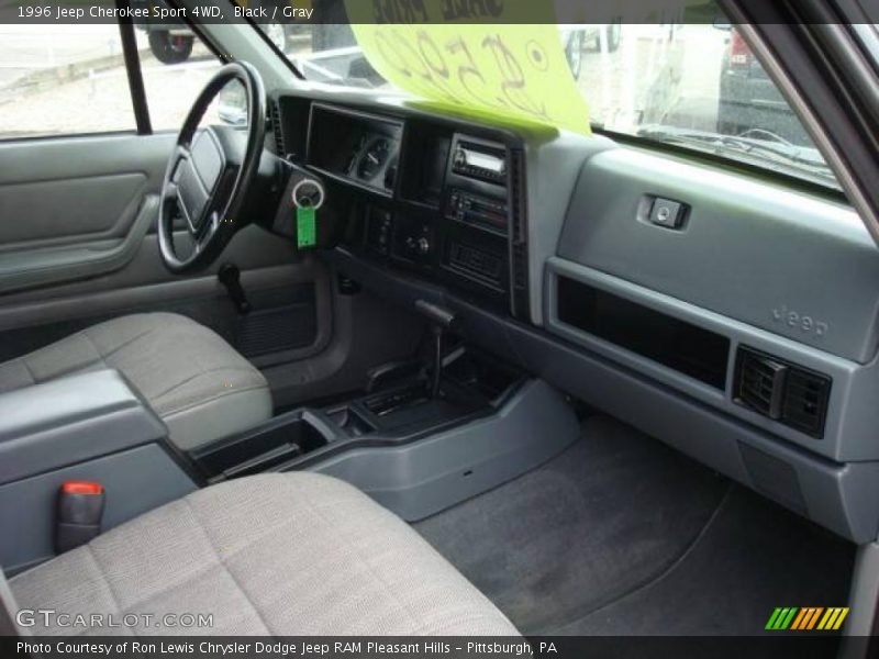 Black / Gray 1996 Jeep Cherokee Sport 4WD