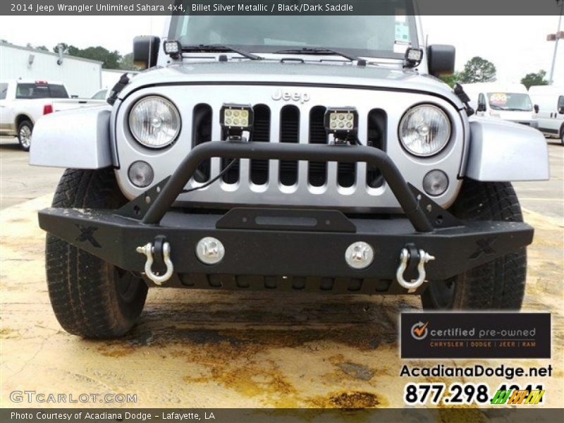 Billet Silver Metallic / Black/Dark Saddle 2014 Jeep Wrangler Unlimited Sahara 4x4