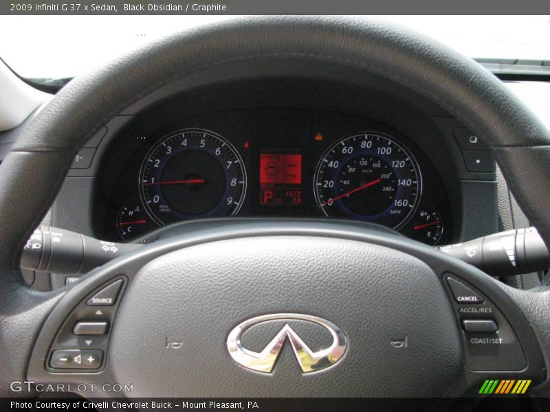 Black Obsidian / Graphite 2009 Infiniti G 37 x Sedan