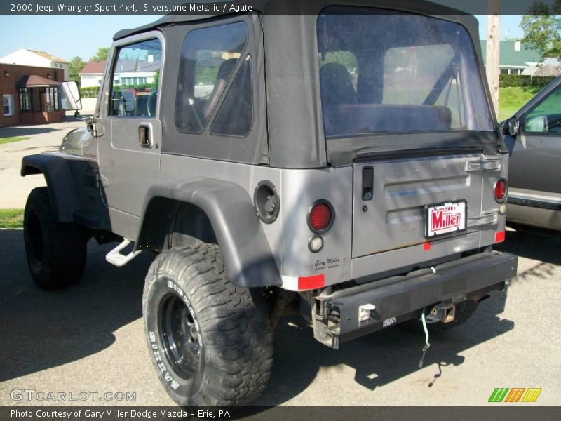 Silverstone Metallic / Agate 2000 Jeep Wrangler Sport 4x4