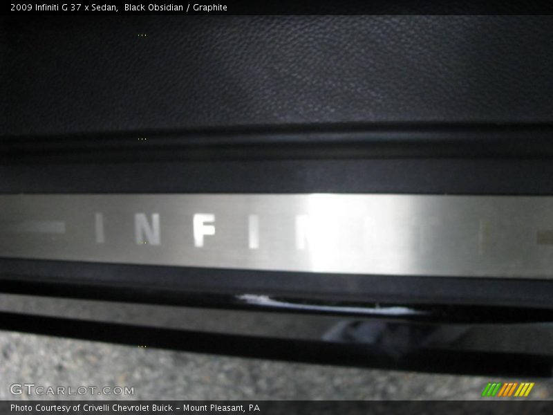 Black Obsidian / Graphite 2009 Infiniti G 37 x Sedan