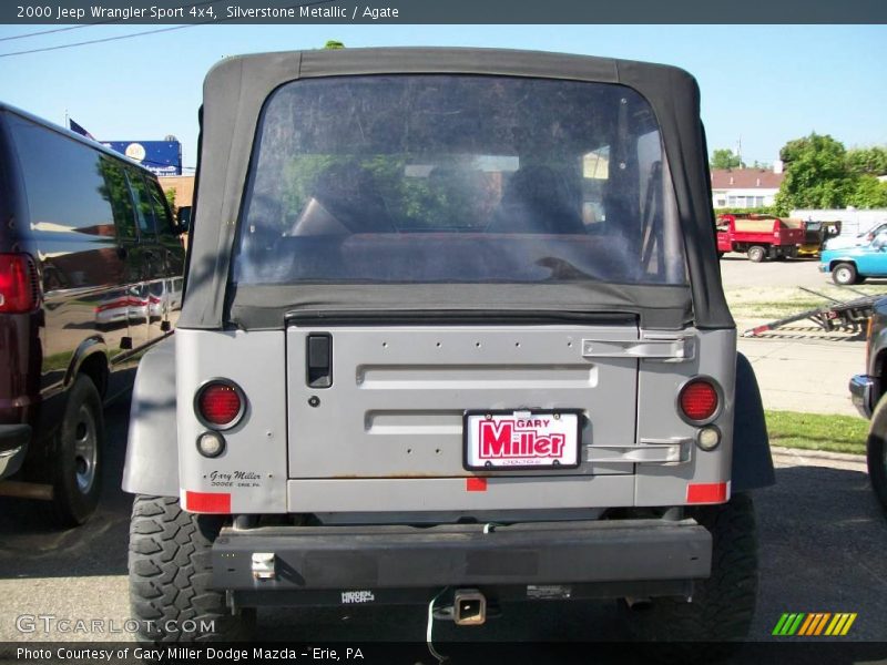 Silverstone Metallic / Agate 2000 Jeep Wrangler Sport 4x4