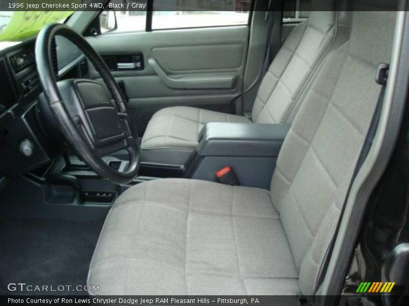 Black / Gray 1996 Jeep Cherokee Sport 4WD