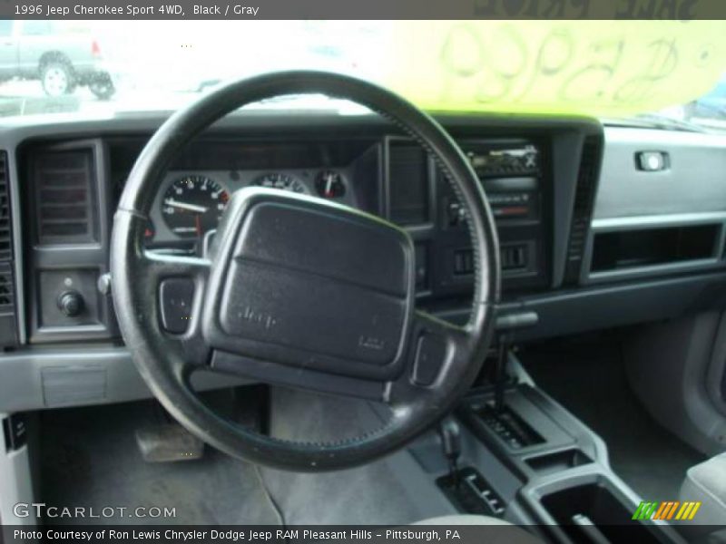 Black / Gray 1996 Jeep Cherokee Sport 4WD