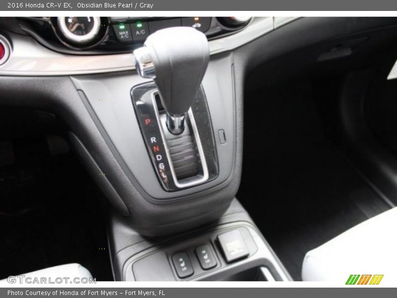 Obsidian Blue Pearl / Gray 2016 Honda CR-V EX