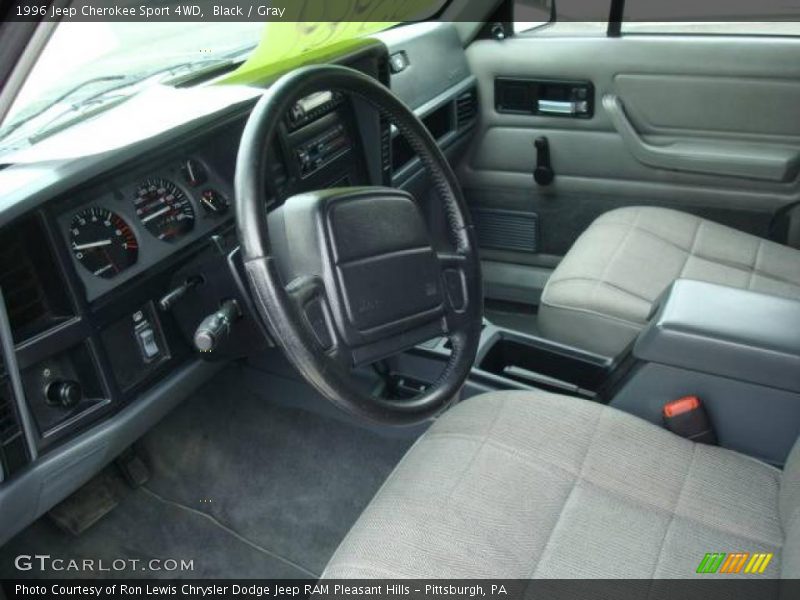 Black / Gray 1996 Jeep Cherokee Sport 4WD