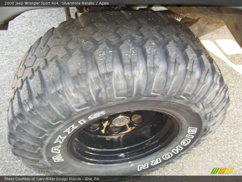 Silverstone Metallic / Agate 2000 Jeep Wrangler Sport 4x4