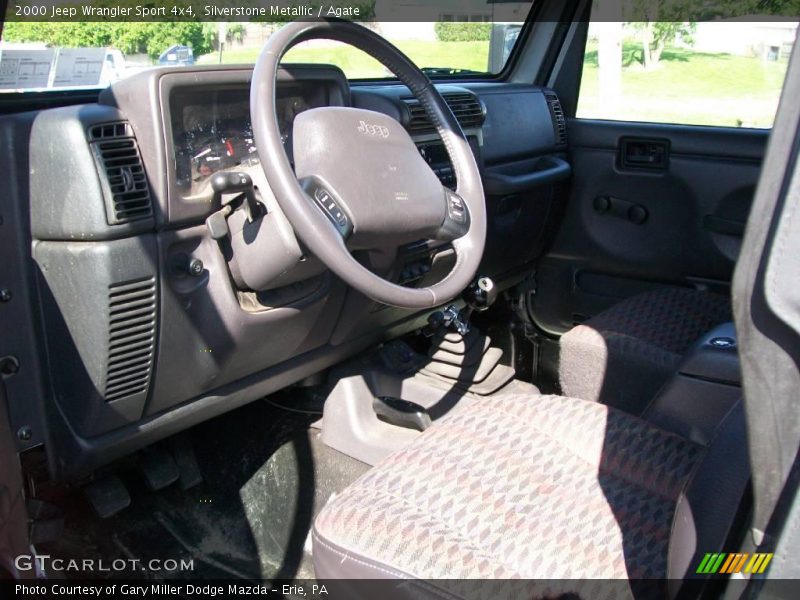 Silverstone Metallic / Agate 2000 Jeep Wrangler Sport 4x4