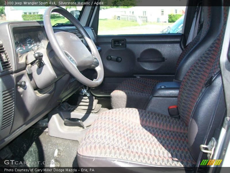 Silverstone Metallic / Agate 2000 Jeep Wrangler Sport 4x4