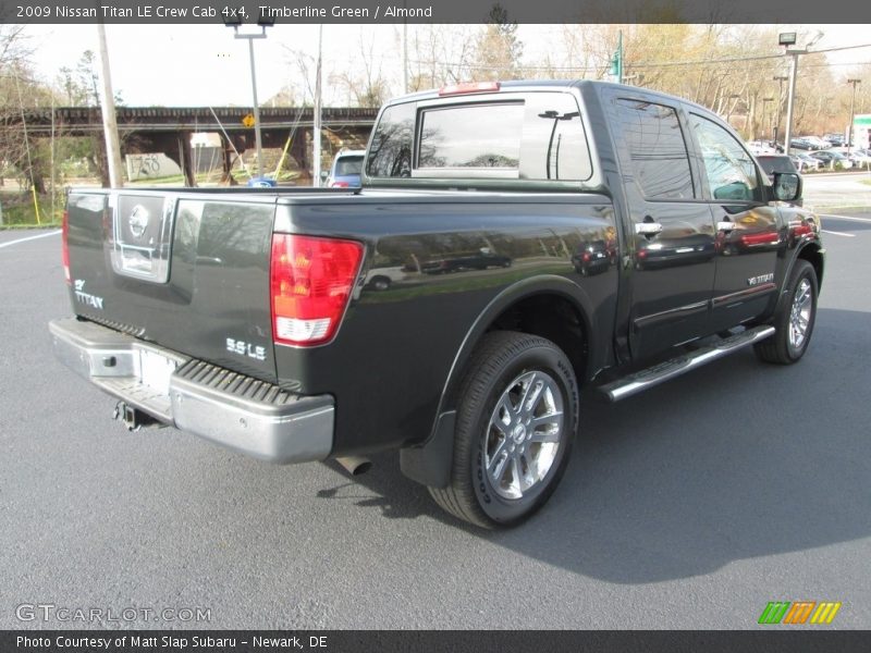 Timberline Green / Almond 2009 Nissan Titan LE Crew Cab 4x4