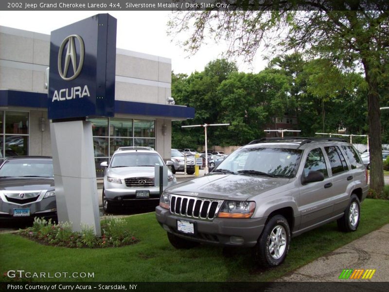 Silverstone Metallic / Dark Slate Gray 2002 Jeep Grand Cherokee Laredo 4x4