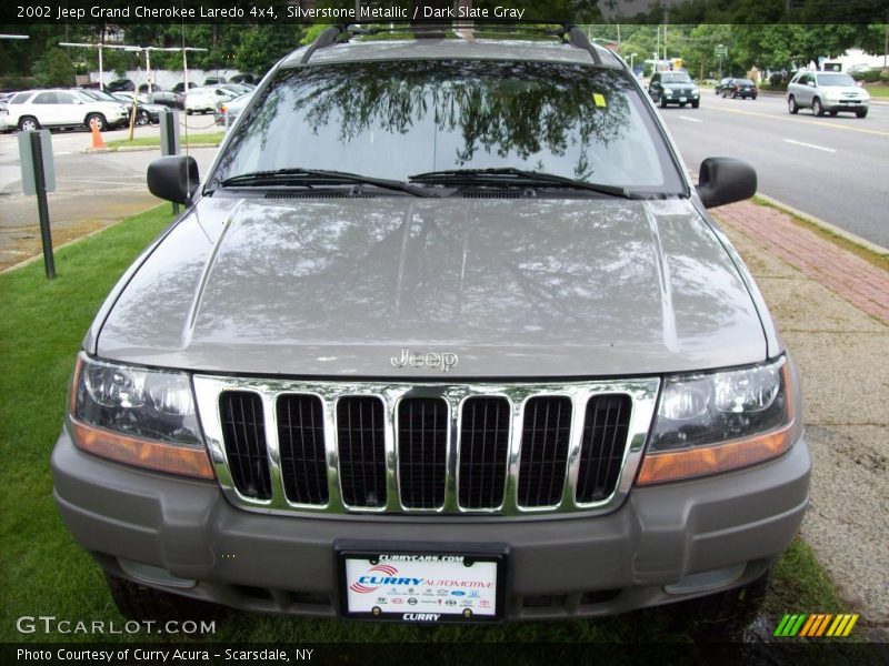 Silverstone Metallic / Dark Slate Gray 2002 Jeep Grand Cherokee Laredo 4x4