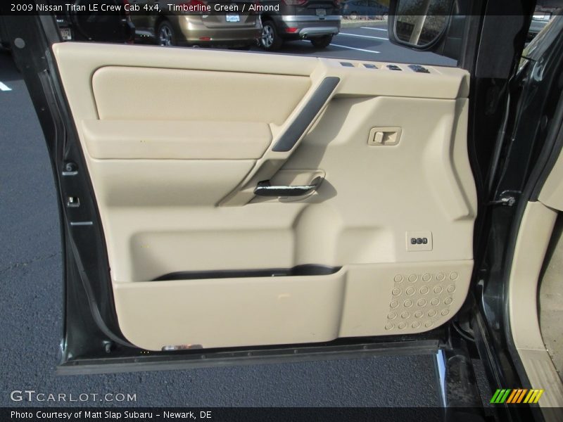 Timberline Green / Almond 2009 Nissan Titan LE Crew Cab 4x4