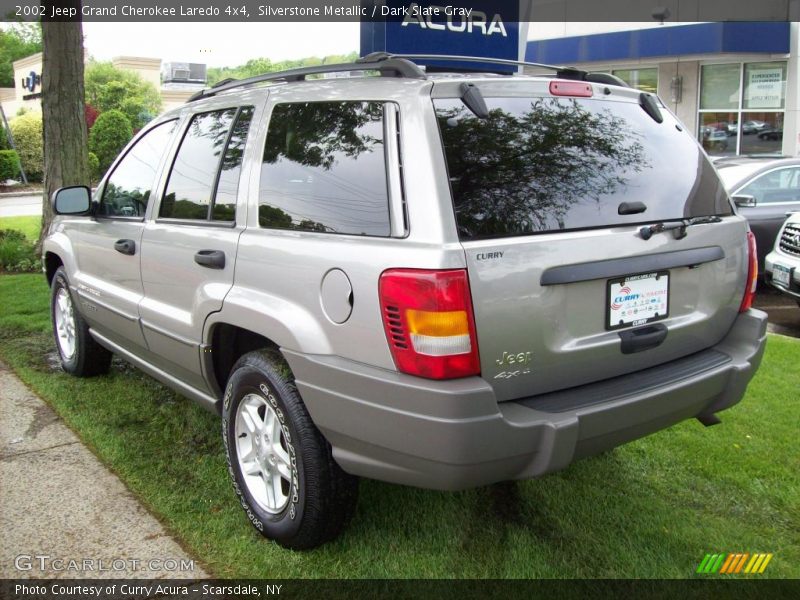 Silverstone Metallic / Dark Slate Gray 2002 Jeep Grand Cherokee Laredo 4x4