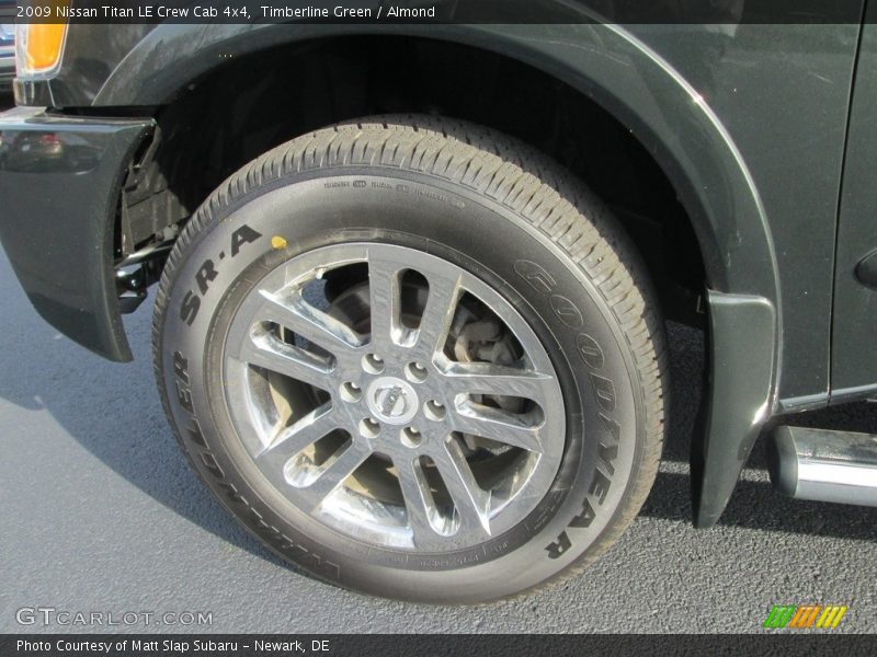 Timberline Green / Almond 2009 Nissan Titan LE Crew Cab 4x4