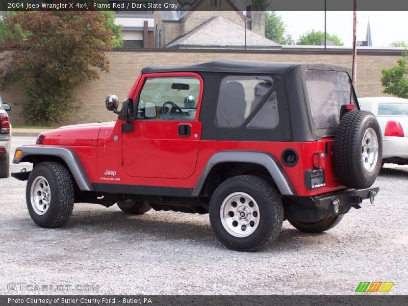 Flame Red / Dark Slate Gray 2004 Jeep Wrangler X 4x4