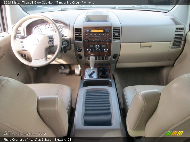 Timberline Green / Almond 2009 Nissan Titan LE Crew Cab 4x4