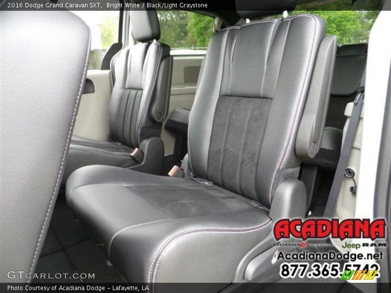 Bright White / Black/Light Graystone 2016 Dodge Grand Caravan SXT