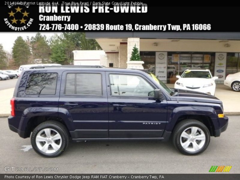 True Blue Pearl / Dark Slate Gray/Light Pebble 2014 Jeep Patriot Latitude 4x4