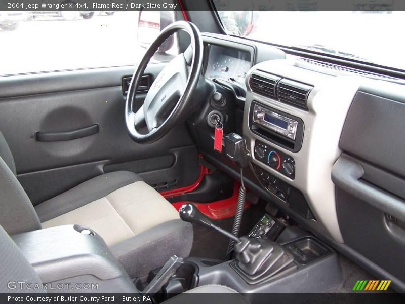 Flame Red / Dark Slate Gray 2004 Jeep Wrangler X 4x4
