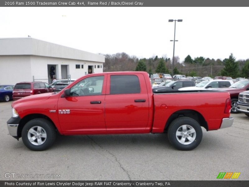 Flame Red / Black/Diesel Gray 2016 Ram 1500 Tradesman Crew Cab 4x4