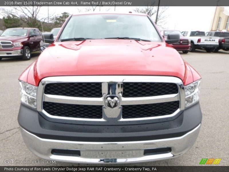Flame Red / Black/Diesel Gray 2016 Ram 1500 Tradesman Crew Cab 4x4