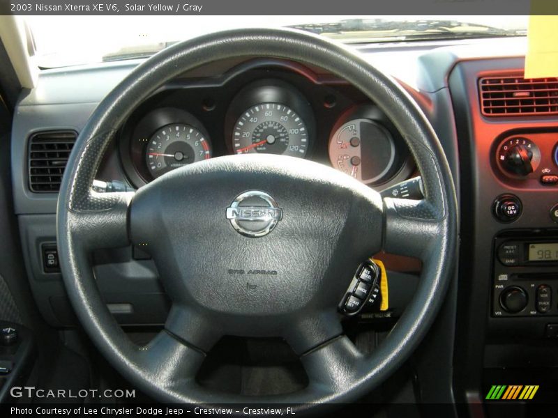 Solar Yellow / Gray 2003 Nissan Xterra XE V6