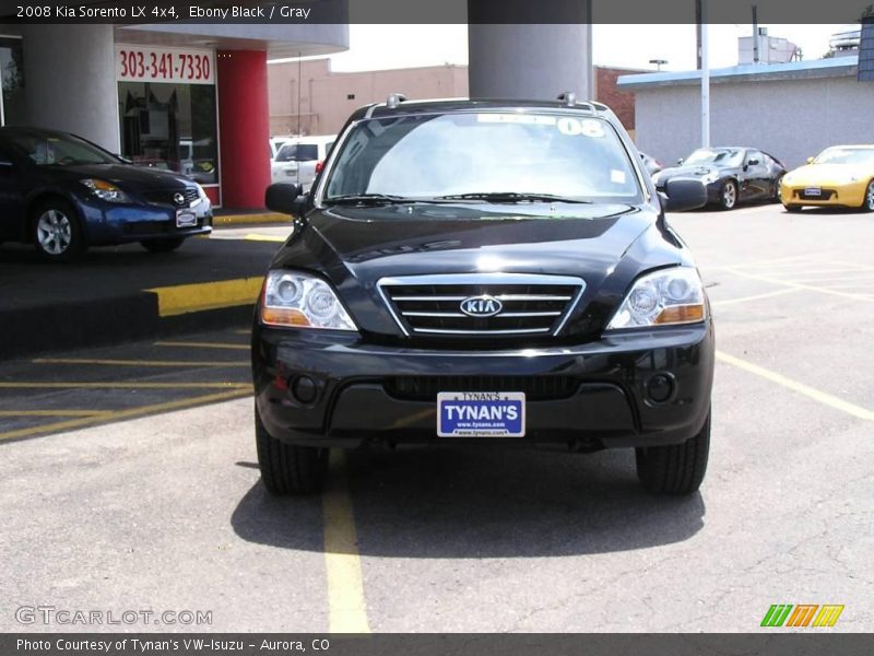 Ebony Black / Gray 2008 Kia Sorento LX 4x4
